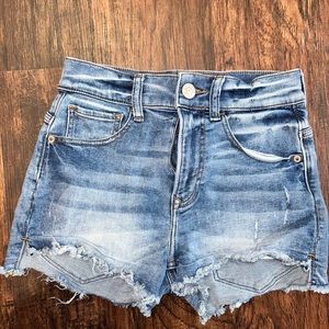 Express Ultimage Stretch High Rise Shortie Jeans